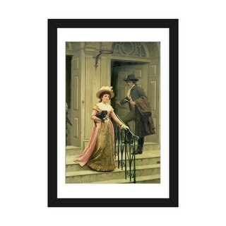 iCanvas "My Next-Door Neighbour, 1894 " by Edmund Blair Leighton - Bed